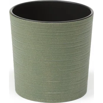 Zahrada Lamela LAMELA, květináč Malwa ECO Dluto - vroubek, průměr 250 mm, zelený