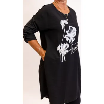 Dámské šaty Italy fashion Šaty MISCHEL Barva: Černá, Velikost: UNI - L-2XL