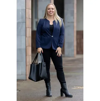 Dámské sako MAGWA Elegantní sako EXCLUSIVE Barva: Tmavě modrá, Velikost: 46