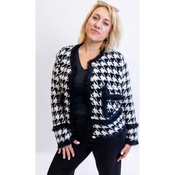 Dámský svetr Amo&Roma Elegantní svetr ELIZABETH Barva: Černá, Velikost: UNI: XL/2XL