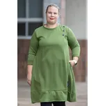 Italy fashion Šaty KRISTIN Barva: Olivová, Velikost: UNI: L-2XL