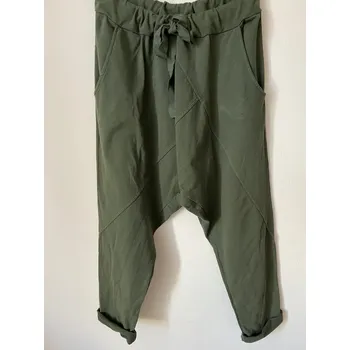 Italy fashion Tepláky se spadlým sedem Barva: Zelená, Velikost: UNI