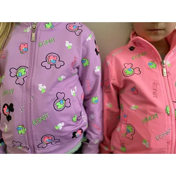 Chlapecká mikina Kugo Holčičí mikina Lovely (velká řada) Barva: Fialová, Velikost: 134