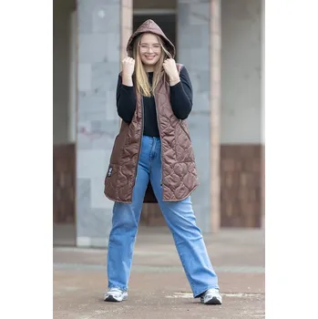 Dámská vesta Italy fashion Dámská vesta FIGARO Barva: Hnědá, Velikost: UNI: L-2XL