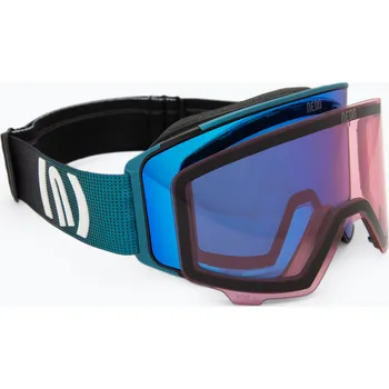 Lyžařské brýle Neon Ice black/petroleum/mirror blue/amber