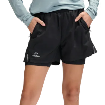 Dámská móda Šortky s podšívkou Newline nwlFAST 2 in 1 Zip Pocket Shorts 500451-2001 Velikost XL