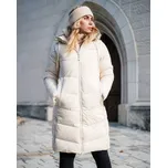 Dámský zateplený kabát KILPI Sali béžový Velikost: 46