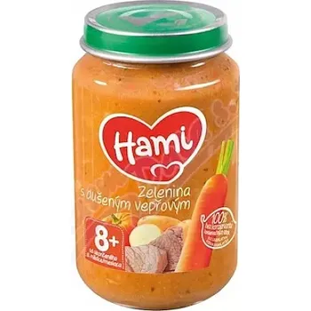 Kojenecká výživa Hami Zelenina s dušeným vepřovým 200g 8m+