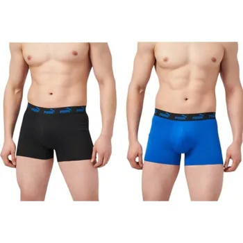 Boxerky Pánské boxerky Puma 2-Pack modré černé pohodlná bavlna xxl