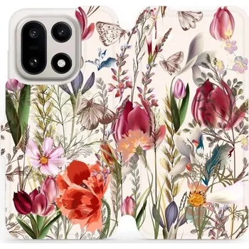 Pouzdro na mobilní telefon Flipové pouzdro Mobiwear - OnePlus 15 - MP01S Rozkvetlá louka (Knížkové flip pouzdro, obal, kryt na mobil OnePlus 15 - MP01S Rozkvetlá louka, materiál Umělá kůže + TPU - ochrana 360°, stojánek, silikonová vanička, magnetické zavírání)