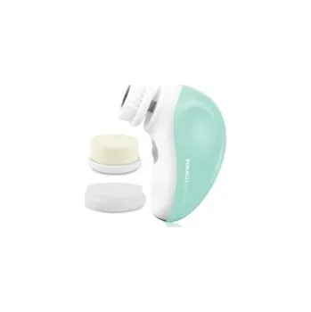 Elektrický čistič pleti TOUCHBeauty 1387A Čisticí kartáč na pleť 3v1 zelený