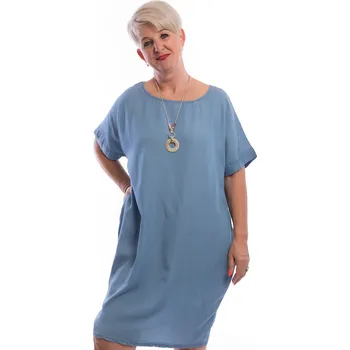 Dámské šaty Italy fashion Letní šaty LAGUNA Barva: Tmavě modrá, Velikost: UNI: L-2XL