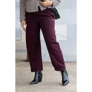 Dámské kalhoty Italy fashion Balónové kalhoty do gumy SHAUN Barva: Vínová, Velikost: UNI: S-L