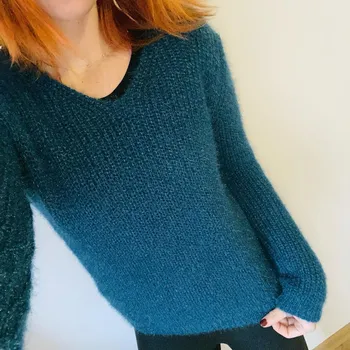 Dámský svetr Svetr Barva: Zelená, Velikost: L