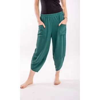 Dámské kalhoty Italy fashion Vzdušné kalhoty MAROKO Barva: Zelená, Velikost: UNI - S-L