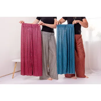 Dámské kalhoty Italy fashion Vzdušné kalhoty FREJZA Barva: Modrá, Velikost: S/M