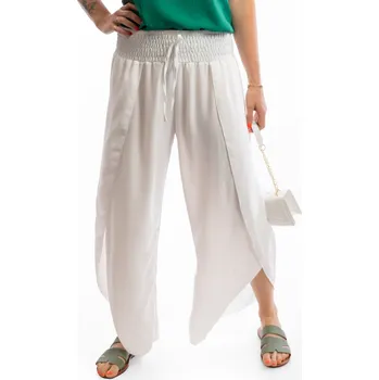 Dámské kalhoty Italy fashion Dámské letní kalhoty KIARA Barva: Bílá, Velikost: UNI: větší S-L