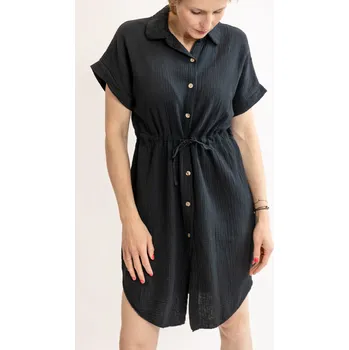 Dámské šaty Italy fashion Šaty MEDA Barva: Černá, Velikost: UNI: M-XL