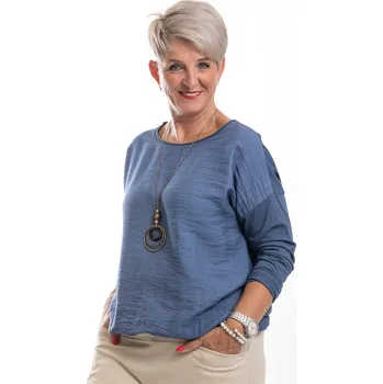 Dámské tričko Italy fashion Dámské tričko TORY Barva: Modrá, Velikost: UNI: L-2XL