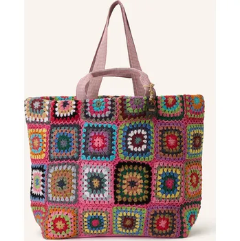 Kabelka Anokhi Nakupující, růžová / žlutá / zelená