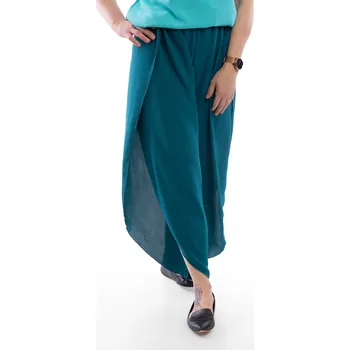 Dámské kalhoty Italy fashion Dámské letní kalhoty JOLY Barva: Petrolejová, Velikost: UNI: M/L