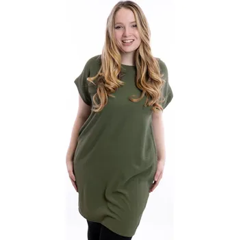 Dámské šaty Italy fashion Letní šaty LEONA Barva: Khaki, Velikost: UNI: L/XL