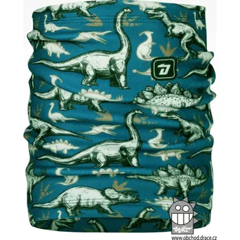 Čepice Chlapecký fleesový nákrčník petrolejový Dino Yetti Dráče