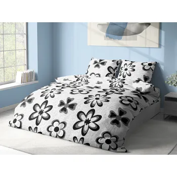 Povlečení Aaryans bavlněné povlečení Emily černé 140x200/70x90cm