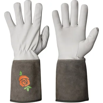 Pracovní rukavice Dámské kožené zahradní rukavice Rose Velikost: M