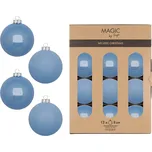 Sada vánočních baněk, modrá, sklo, 12 ks 16436P812