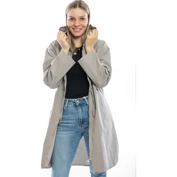 Dámský kabát Italy fashion Dámská parka CONIE Barva: Cappuccinová, Velikost: UNI: S-XL