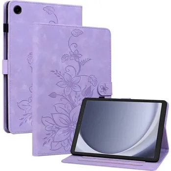 Pouzdro na tablet VSECHNONAMOBIL 131419 ART LILY flipové pouzdro pro Samsung Galaxy Tab A11 fialové