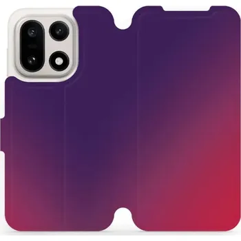 Pouzdro na mobilní telefon Flipové pouzdro Mobiwear - OnePlus 15 - VP67S Fialový a růžový odstín (Knížkové flip pouzdro, obal, kryt na mobil OnePlus 15 - VP67S Fialový a růžový odstín, materiál Umělá kůže + TPU - ochrana 360°, stojánek, silikonová vanička, magnetické zavírání)