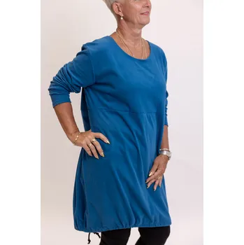 Dámské šaty Italy fashion Mikinošaty LIVIA Barva: Petrolejová, Velikost: UNI: XL-3XL