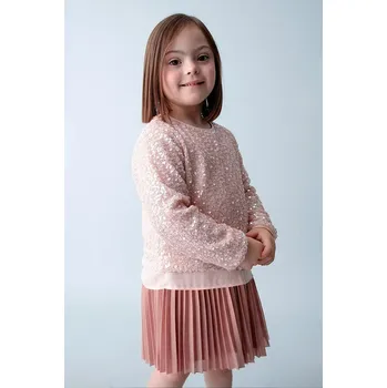 Dívčí šaty Dívčí šaty Mayoral 4925.6M.Mini.9BYA růžová 30X, vel. 140