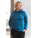 Italy fashion Dámská mikina EVELINA Barva: Petrolejová, Velikost: UNI: M-XL