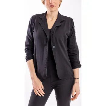 Dámské sako Italy fashion Pružné sako CITY Barva: Černá, Velikost: UNI - M-XL