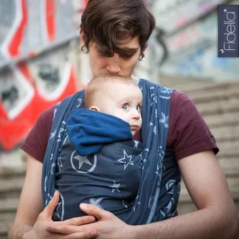 Šátek na nošení dítěte Fidella Outer space blue - vrácený - délka 4,6m