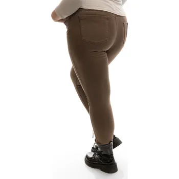 Dámské oblečení M.SARA Dámské džíny LESTER [MS 5733-16] Barva: Hnědá, Velikost: 32