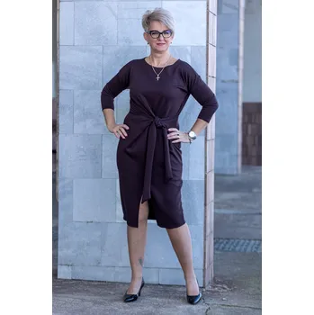 Dámské šaty Natalien Elegantní šaty EMILIA Barva: Bronzová, Velikost: 42