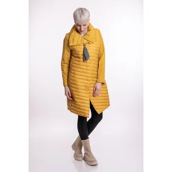 Dámský kabát FLY Luxury Jarní kabátek SOFIE Barva: Zelená, Velikost: 2XL