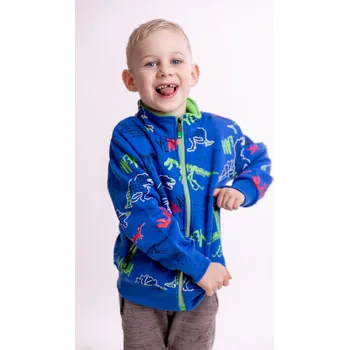 Chlapecká mikina Kugo Mikina na zip DINO Barva: Modrá, Velikost: 122