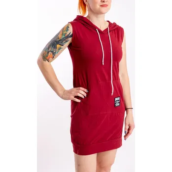 Dámské šaty Italy fashion Šaty SPORTY Barva: Vínová, Velikost: UNI - M/L