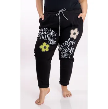 Dámské kalhoty Italy fashion Pružné kalhoty DAISY Barva: Petrolejová, Velikost: UNI - XL-4XL