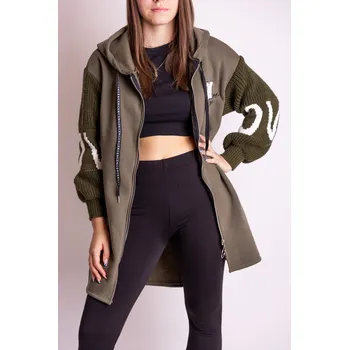 Pánská mikina Italy fashion Mikina KISS ME Barva: Khaki, Velikost: UNI - M-XL