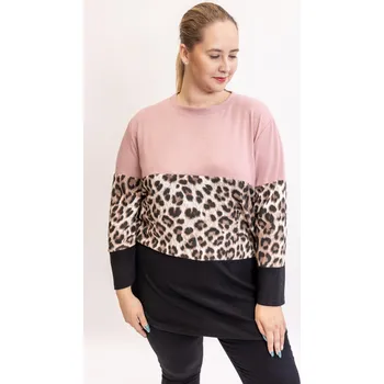 Dámský svetr Italy fashion Svetr NALA Barva: Růžová, Velikost: UNI: XL-3XL