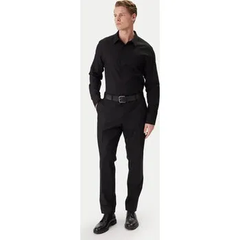 Oblečení a móda Calvin Klein Košile Easy LV04LE111G Černá Relaxed Fit 2XL