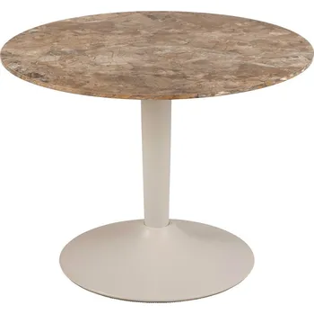 Hnědý kulatý konferenční stolek s keramickou deskou ø 60 cm Malta – Actona ID_1829130