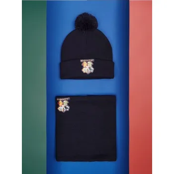 Čepice Sinsay - Souprava čepice a&nbsp;šály Harry Potter - námořnická modrá - 7657P-59X - 7657P-59X-S-1