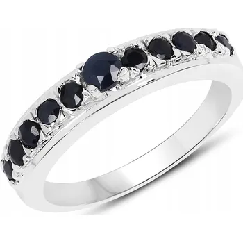 Prsten Stříbrný prstýnek s modrými safíry